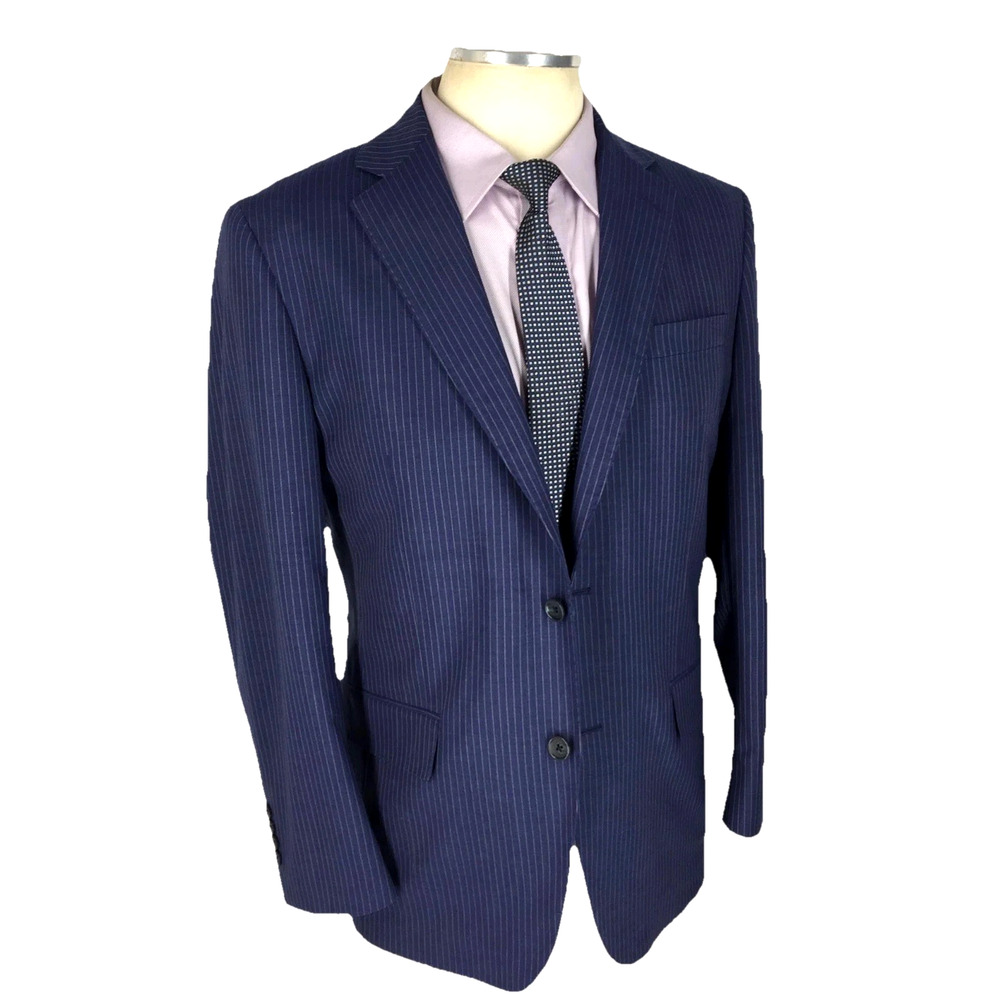 NWOT 40/41R Brooks Brothers Explorer Vitale Barberis Italy 2 Button Blazer Navy - Picture 5 of 16